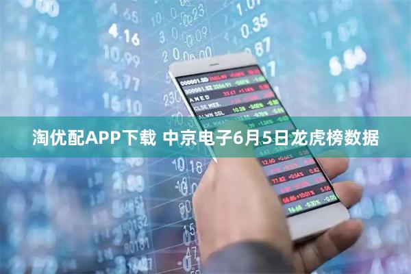 淘优配APP下载 中京电子6月5日龙虎榜数据